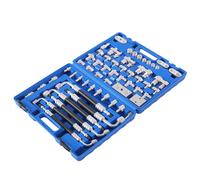 56pcs Car A/C Compressor Service Kit Air Conditioning Leak Detector Tester Tool