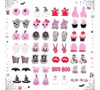 56PCS Halloween Acrylic Brooch Set, 28 Styles