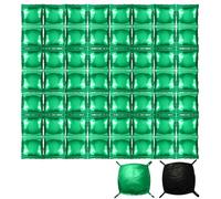 56pcs Pixel Theme Square Foil Balloons Wall, Double Sided Green and Black Cube Balloon Backdrop Game Themed Arch Tunnel Kit for Birthday Photo Booth Party Decorations