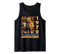 56th Birthday Bear Beer May 1970 Vintage 56 Years Old Tank Top