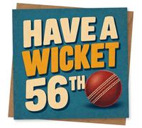 56th Birthday Card, Funny Design | Eye-catching greeting card; Funny artwork for a 56th birthday with a warm, memorable feel