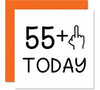 56th Birthday Card Funny for Women - Novelty Middle Finger - Rude Birthday Cards for Men, 145mm Greeting Cards, Joke Banter Cards Mum Dad Grandad Granny Nanny Auntie Uncle