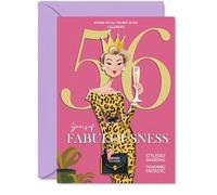 56th Birthday Cards for Women, Years Of Fabulousness