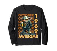 56th Birthday Cow Legends October 1969 56 Years Old Mens Long Sleeve T-Shirt