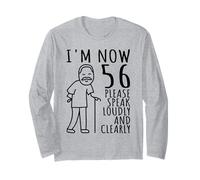 56th Birthday for Him/Men | I'm Now 56 Years Old | 56 Bday Long Sleeve T-Shirt