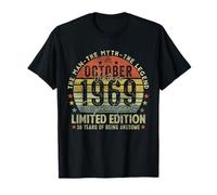 56th Birthday Gifts Vintage October 1969 56 Years Old Men T-Shirt