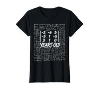 56th Birthday Matrix Determinant Math Nerd Funny Value Graphic T-Shirt, Women, Black, M