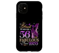 56th Birthday Queen Blessed by God 56 Fabulous Since 1970 Case for iPhone 11