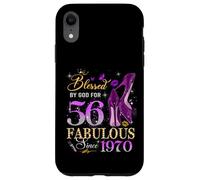 56th Birthday Queen Blessed by God 56 Fabulous Since 1970 Case for iPhone XR