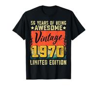 56th Birthday Vintage 1970 56 Years Old Gifts Decorations T-Shirt
