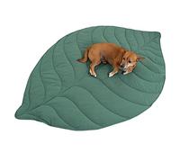 56x42 Inch Leaf Shaped Cotton Dog Blanket, Extra Large Pet Blanket for Small Medium Large Dogs, Machine Washable Puppy Mat for Couch Protection, Soft Plush Dog Bed for Furniture, Sofa, Floor