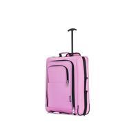 56x45x25 Easyjet Cabin Bag Hand Luggage Approved Cabin Case Lightweight Suitcase Also Approved for BA Jet 2 1.5kg 57L Pink