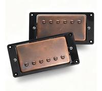 57 Classic 57 Classic Plus Alnico 2 Vintage Guitar Humbucker PAF Braided Wire Pickups Bridge and Neck Bronze For Les Paul style Guitar (Bronze W/Braided Wire)