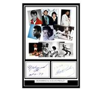(57) Muhammad Ali & Elvis Presley Music Legends Signed A4 Photograph (21 X 297 CM) Art Work Wall Art Display Great Gift Idea (REPRINT) #####