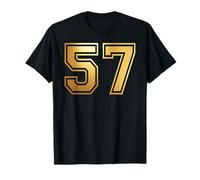 57 Number Fifty-Seven Team Sports Graphic Varsity Matching T-Shirt
