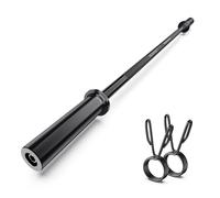 57" Olympic Barbell Bar, 2" Standard Straight Barbell Bars for Weight Lifting Bar for Bench Press/Squats/Hip Thrusts/Lunges/Biceps- Home Gym Weight Bar- 2 Spring Collars,500lb Weight Capacity (Black)
