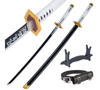 57 SPECIAL REPLICAS Anime Katana Cosplay Sword - Bamboo Katana for Demon Slayer Fans - Katana Demon Slayer Sword - Wooden Cosplay Sword - Giyu Tomioka - 105 cm