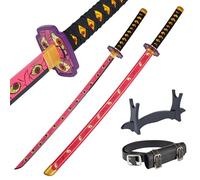 57 SPECIAL REPLICAS Anime Katana Sword 105 cm / 41.5 in | Nichirin of Kokushibo with Scabbard, Belt and Holder, for Carnival Costumes, Anime Cosplay and Collecting