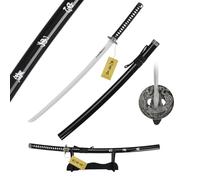 57 SPECIAL REPLICAS Katana Sword, Decorative Bamboo Katana Inspired by The Last Samurai, Includes Display Sword Stand, Authentic Look, Handcrafted Design, Japanese Style Room Accent