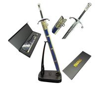57 SPECIAL REPLICAS Letter Opener Envelope Slitter 22 cm with Stand, Sheath and Giftbox - Inspired by Johnn Snoww - Collectible Decorative Paper Correspondence Opener, KW1132