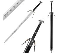 57 SPECIAL REPLICAS Medieval Bamboo Sword Length 122 cm - The Wittcherr Inspired - Prop for LARP, Cosplay and Dress up Party - Wall Decoration - Bamboo Swords with no Sharp Edges, JT10643