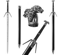 57 SPECIAL REPLICAS Medieval Bamboo Sword Length 122 cm - The Wittcherr Inspired - Prop for LARP, Cosplay and Dress up Party - Wall Decoration - Bamboo Swords with no Sharp Edges, JT10638