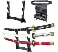 57 SPECIAL REPLICAS Roronoa Zoro Wooden Katana Sword 105cm Katanas Japanese Anime Cosplay Sword - Kitetsu/Shisui/Wado Ichimonji - 3 Piece Set JT10000