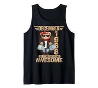 57 Year Old December 1968 Teddy Bear 57th Birthday Women Tank Top