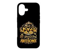 57 Year Old Made in 1969 Retro Floral 57th Birthday Women Case for iPhone 17