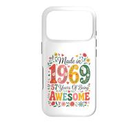 57 Year Old Made in 1969 Retro Floral 57th Birthday Women Case for iPhone 17 Pro