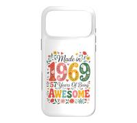 57 Year Old Made in 1969 Retro Floral 57th Birthday Women Case for iPhone 17 Pro Max