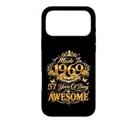 57 Year Old Made in 1969 Retro Floral 57th Birthday Women Case for iPhone 17 Pro Max