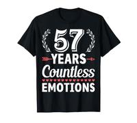 57 Years Countless Emotions - 57th Wedding Anniversary T-Shirt