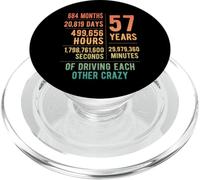 57 Years Married Funny 57th Wedding Anniversary PopSockets PopGrip for MagSafe