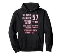 57 Years Married Funny 57th Wedding Anniversary Pullover Hoodie