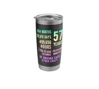 57 Years Married Funny 57th Wedding Anniversary Stainless Steel Insulated Tumbler