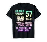57 Years Married Funny 57th Wedding Anniversary T-Shirt