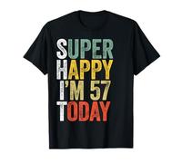 57 Years Old Adults 57 Yr Old Gag Joke Funny 57th Birthday T-Shirt