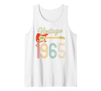 57 Years Old Gifts Vintage 1965 Guitar Lover 57th Birthday Tank Top