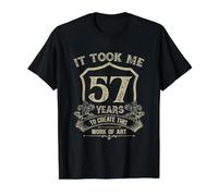 57 Years Old Work of Art Funny Vintage 57th Birthday Ideas Value Graphic T-Shirt