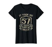 57 Years Old Work of Art Funny Vintage 57th Birthday Ideas Value Graphic T-Shirt