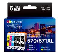 570 571 Multipack Cartridges XL Compatible with Canon 570 571 Printer Cartridges