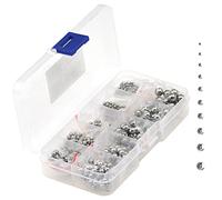 570 Pieces 304 Stainless Steel Precision Bearing Balls 10 Sets of Steel Ball 2-7mm