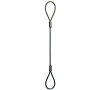 5700kg 22mm Steel Wire Rope Lifting Rigging Sling Cable Strops CE Marked 2m-10mtr (2mtr)