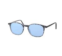 5704 EYECARE Camo Black/Azzurro Unisex Outlet sunglasses Acetate Black Light blue Round Polarized