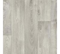 571 Tavel Roma Lino Flooring Sheet, Light Grey Wood Effect Vinyl Flooring for Kitchen, Bathroom, 3.80mm Thick Waterproof Linoleum Flooring, 15 Years Warranty -2m(6'6") X 2m(6'6")-4m²