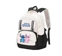 (5751631) Anime Lilo Stitch Backpack Large Capacity Bookbag for Boy Girl Men Women Leisure Waterproof Laptop Travel Bag Kid Gift Mochila