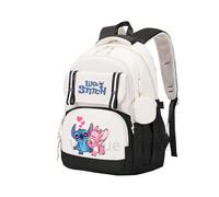 (5751632) Anime Lilo Stitch Backpack Large Capacity Bookbag for Boy Girl Men Women Leisure Waterproof Laptop Travel Bag Kid Gift Mochila