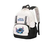 (5751633) Anime Lilo Stitch Backpack Large Capacity Bookbag for Boy Girl Men Women Leisure Waterproof Laptop Travel Bag Kid Gift Mochila