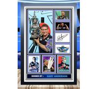 (576) Gary Anderson Darts Legend Signed Framed Autograph Signature A4 (21 X 297 CM) Art Work Wall Art Display (REPRINT) #####
